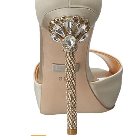 BADGLEY MISCHKA BRIDAL SHOES💋EUC - Picture 3 of 14